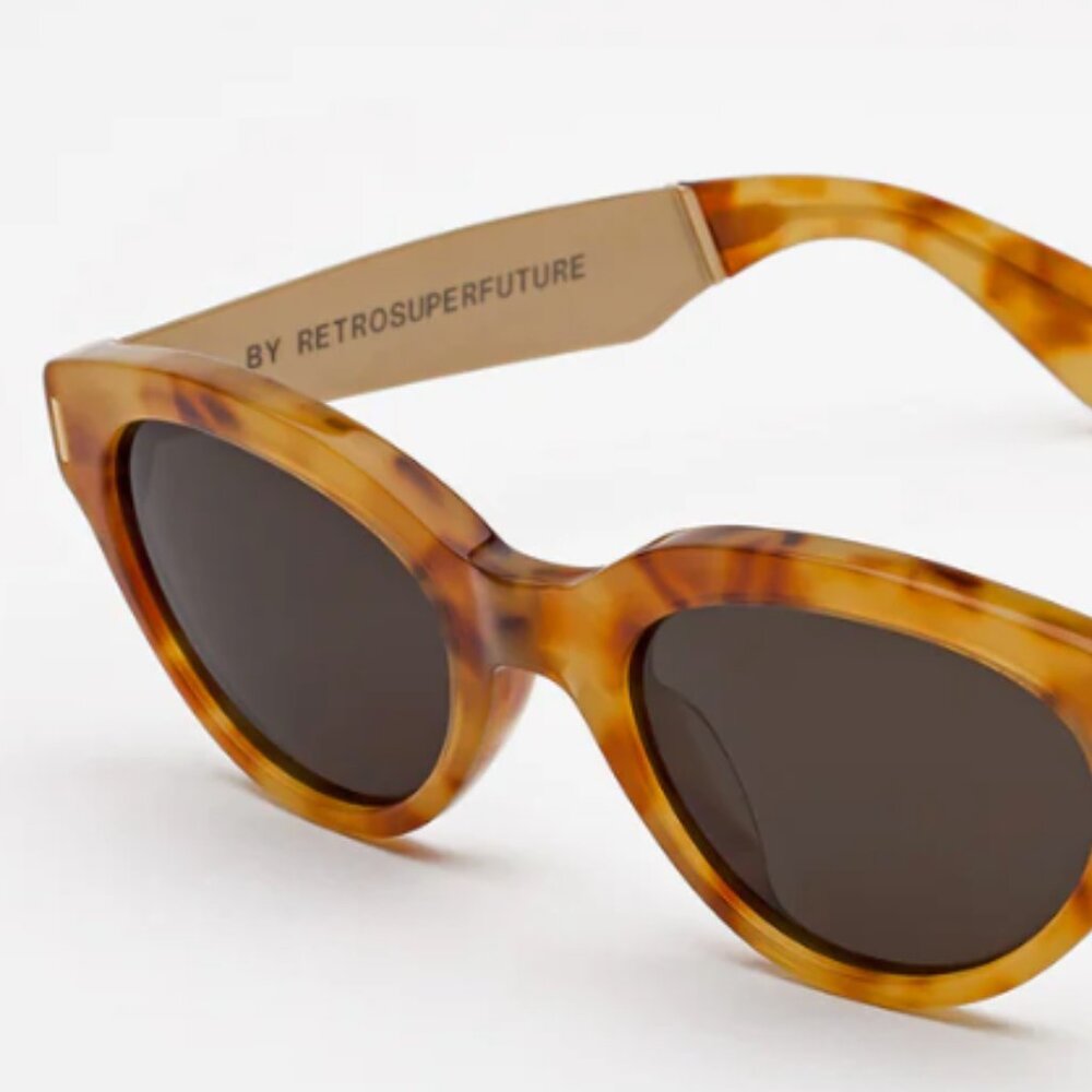 RETROSUPERFUTURE tortoise with green faux snakeskin 2014 Vintage Frames